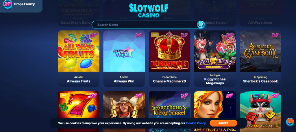 Claim A Welcome Bonus At SlotWolf Casino