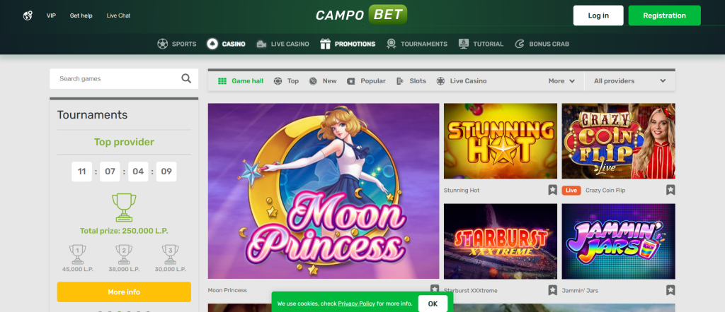 Play Games At Casino CampoBet