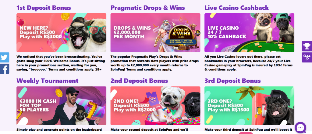 Spin Pug Casino Bonus