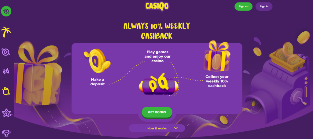 CasiQo Casino Cashback