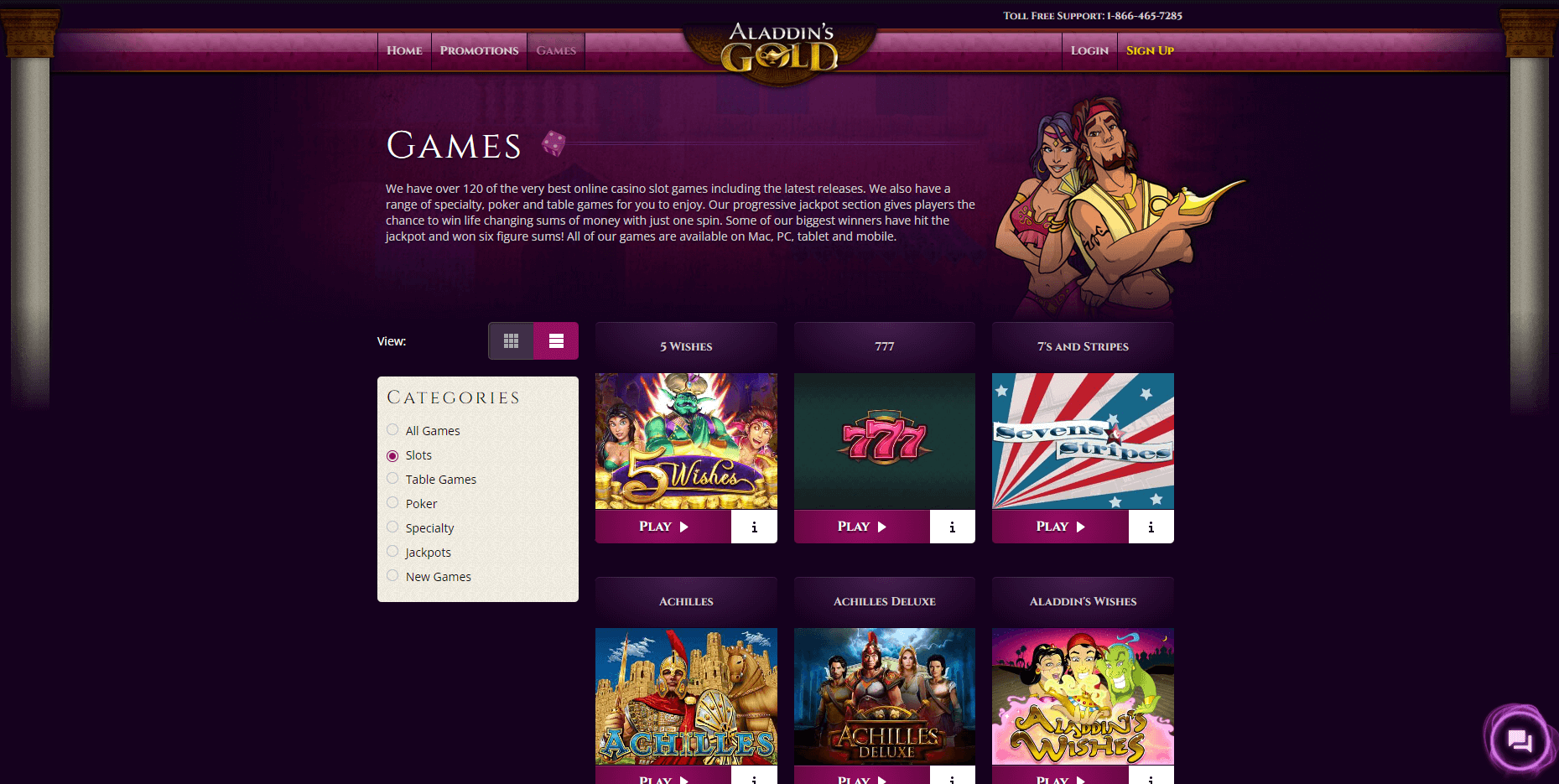 Aladdin's Gold Slots and Games