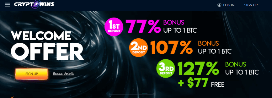 CryptoWins Bonus & Rewards
