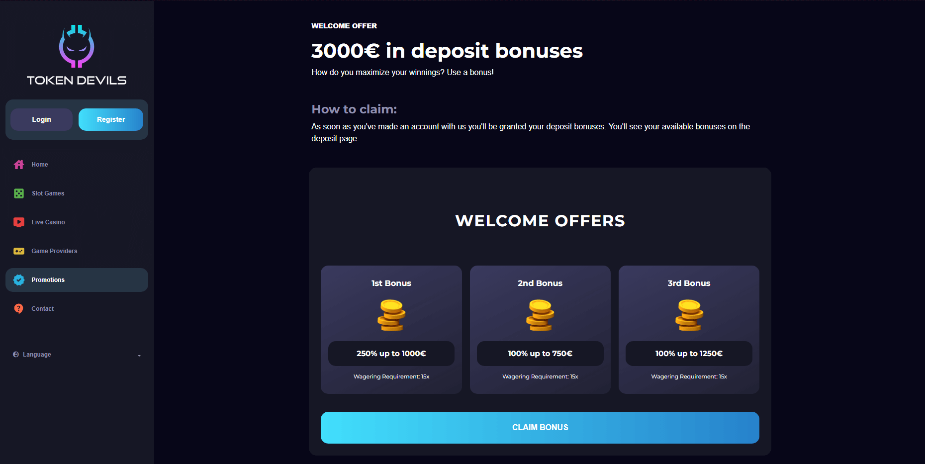 Token Devils_Bonus & Rewards